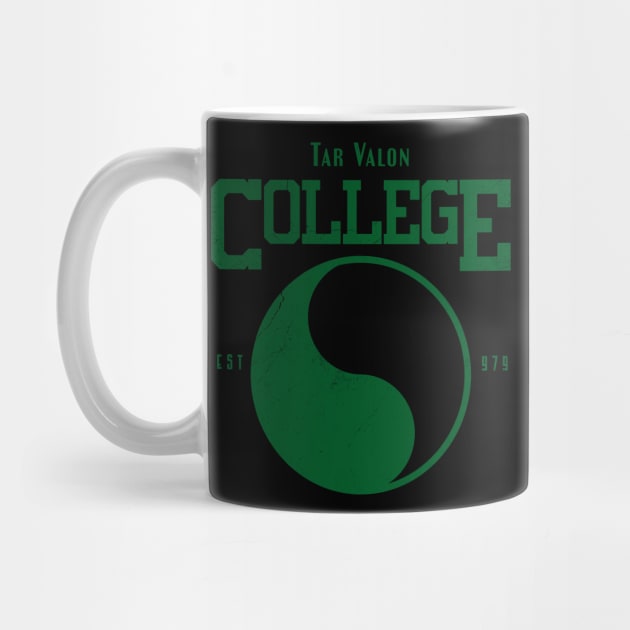 Tar Valon College Green Ajah Symbol Wheel of Time Parody by TSHIRT PLACE